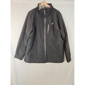 LL Bean Wildcat TEK 2 Layer Ski Jacket Waterproof Black Womens XL‎ No Hood